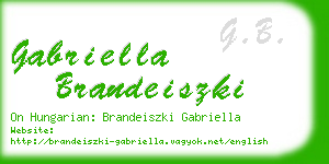 gabriella brandeiszki business card